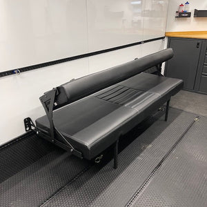RB Components 76" Sofa Sleeper - Charcoal Cloth