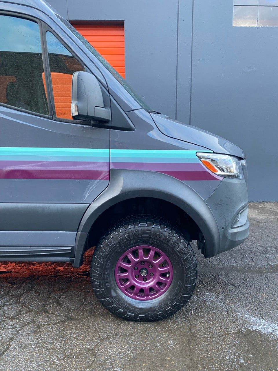 Terrawagen Desert Defender Classic Fender Flares – Rounded Rear Arch, Single Cut Install for 2019–2025 Sprinter