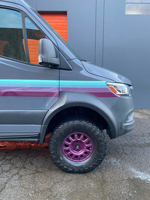 Terrawagen Desert Defender Classic Fender Flares – Rounded Rear Arch, Single Cut Install for 2019–2025 Sprinter