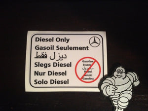 Terrawagen Diesel Only Sticker - Mercedes-Benz