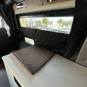 Canyon Adventure Vans CLIMA-SHADE Insulated Sliding Door Window Cover for Storyteller Overland Mode