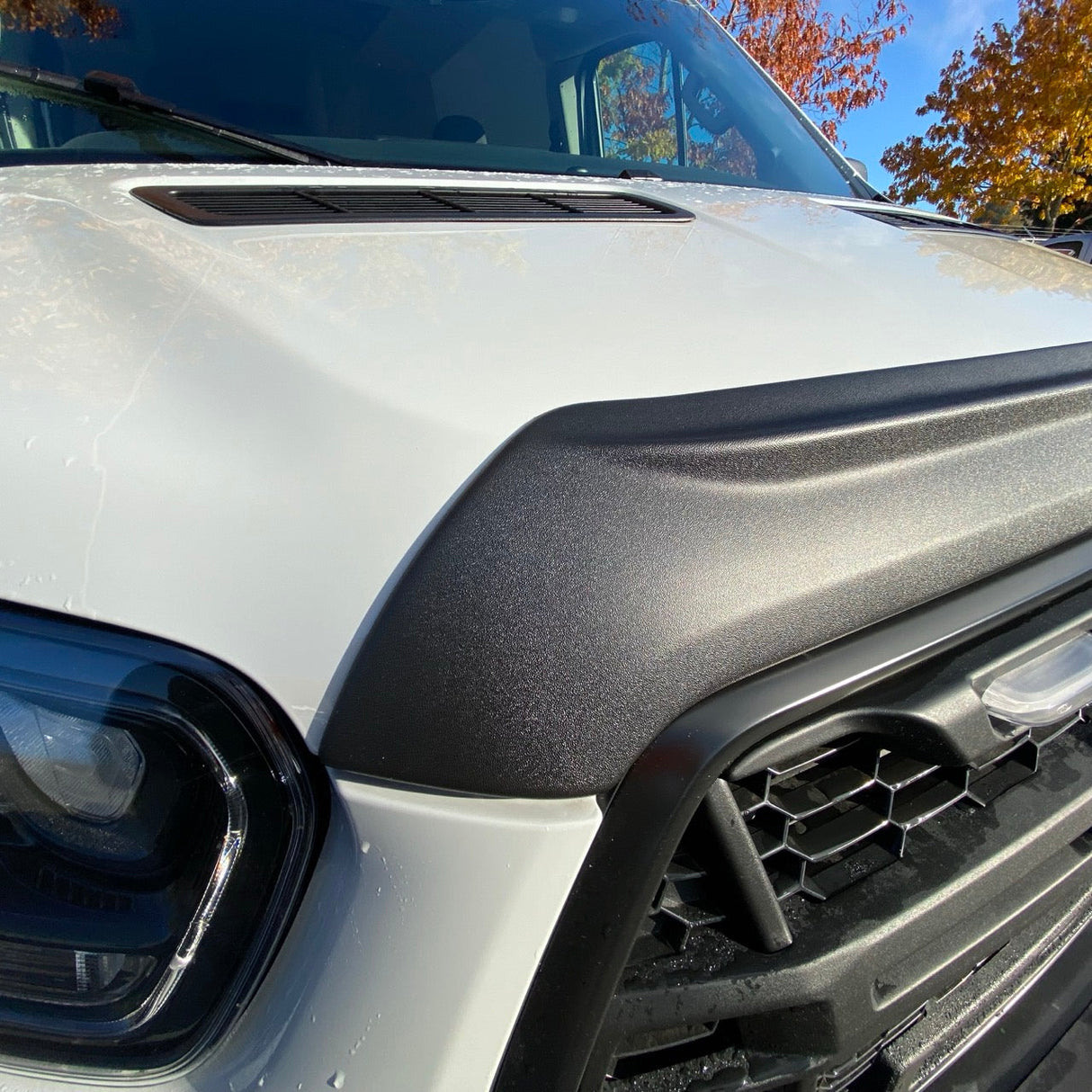 Terrawagen Aero Hood Spoiler for Ford Transit 2021+ – Paint Protection and Debris Deflection
