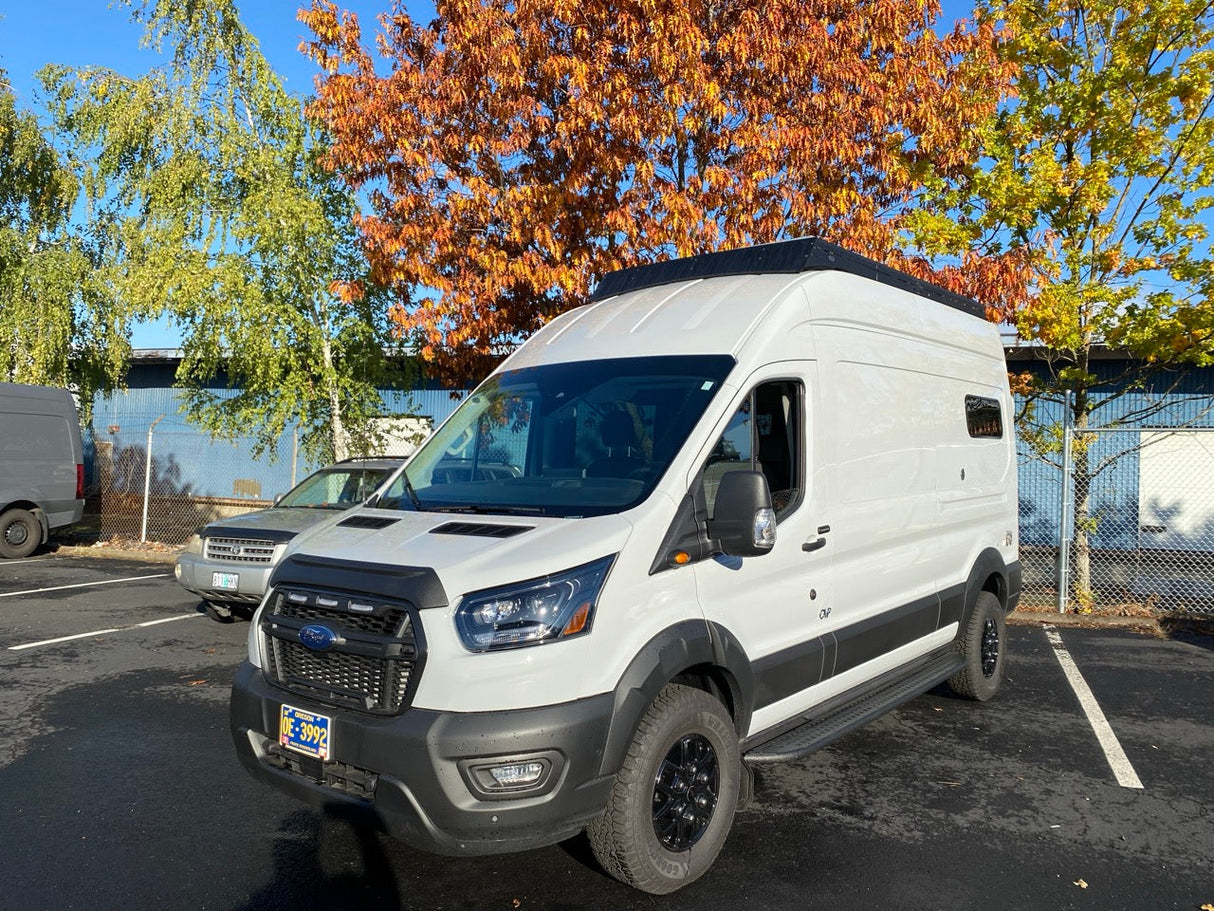 Terrawagen Aero Hood Spoiler for Ford Transit 2021+ – Paint Protection and Debris Deflection