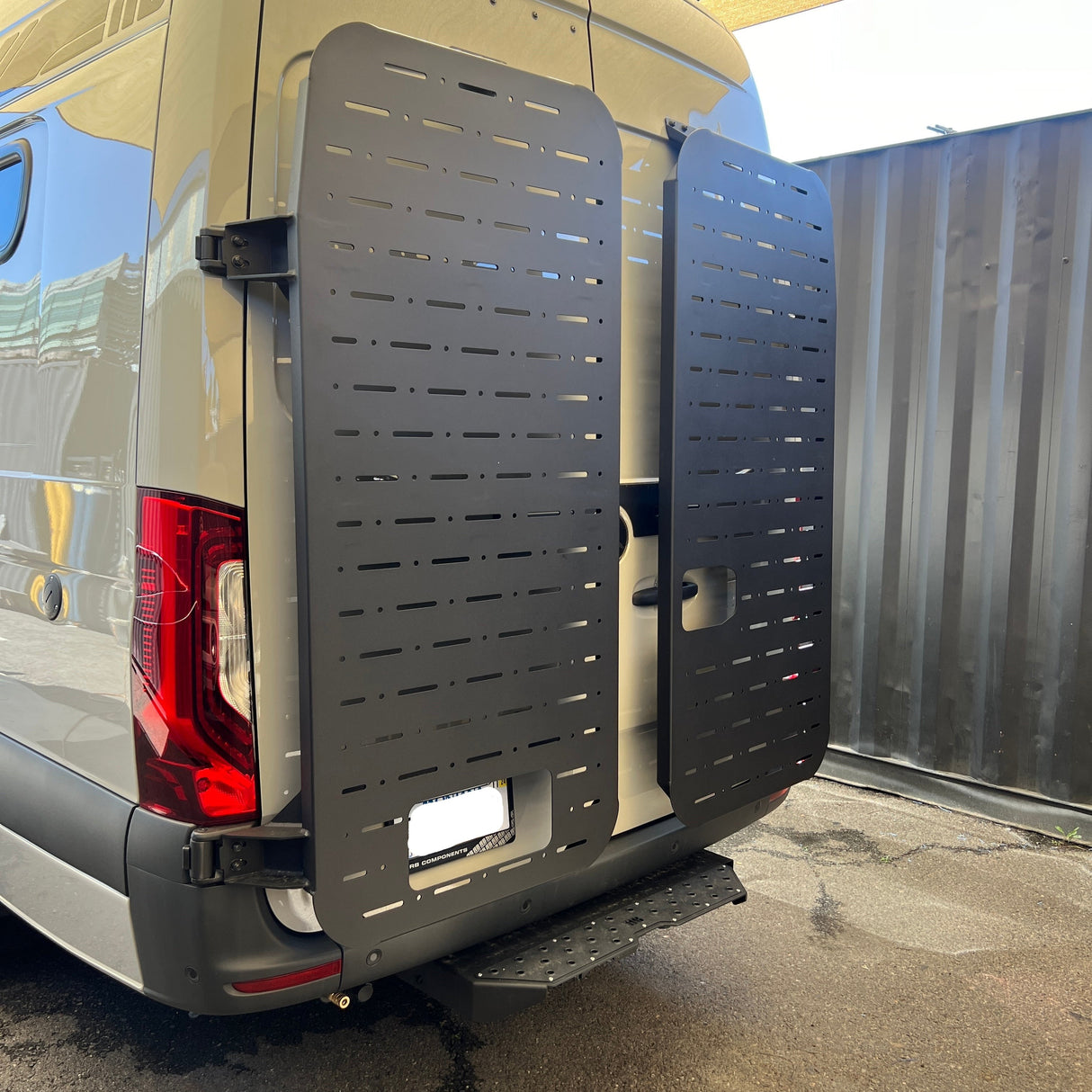RB Components 2019+ Mercedes Sprinter Rear Door Gear Storage Rack