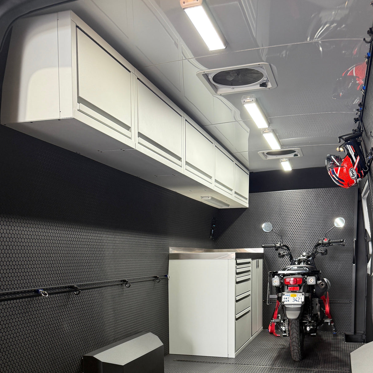 RB Components 2007+ Mercedes Sprinter Van Overhead Cabinet, 16"H x 14"D x 24"W