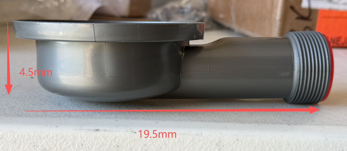 Tec Vanlife Low Profile Drain For Camper Van / RV Plumbing 3 1/2 inch