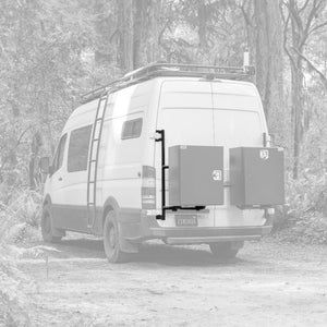 Aluminess 2007-2018 Mercedes Sprinter Rear Door Tire and Box Carrier