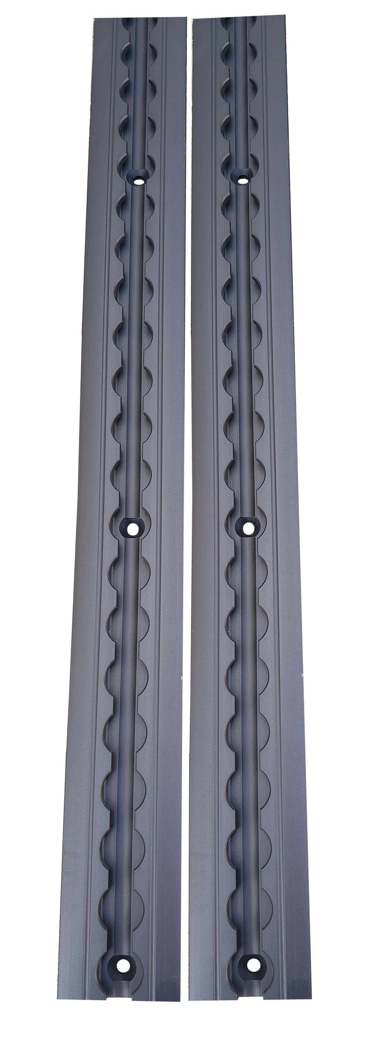 Tec Vanlife Flanged L Track "BEEFY" - Anodized Matte Black