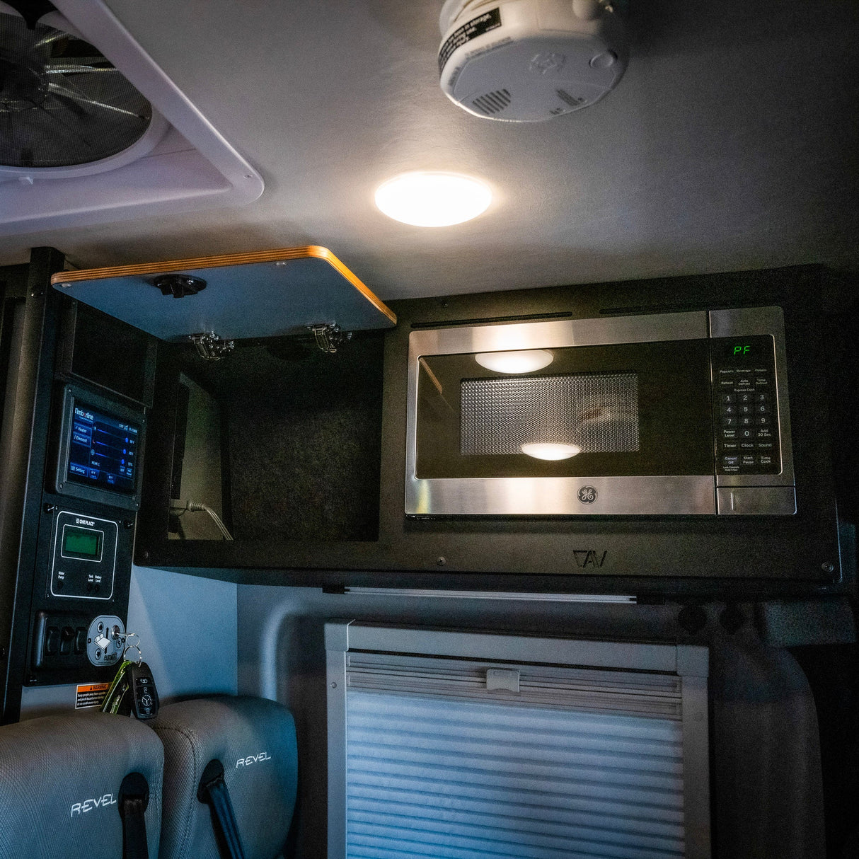 Canyon Adventure Vans Microwave Overhead Cabinet Kit – 2025 Revel