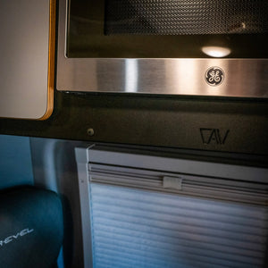 Canyon Adventure Vans Microwave Overhead Cabinet Kit – 2025 Revel