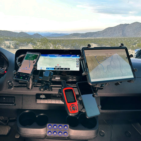 TERRA X No-Drill - Mercedes Sprinter Phone & GPS Dash Mount – NAVIDOK Overlander by TERRAX