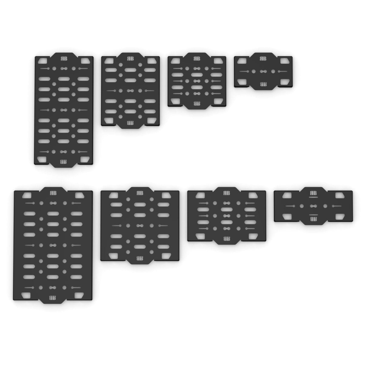 RB Components Sleek Roof Rack Plates 20in Wide