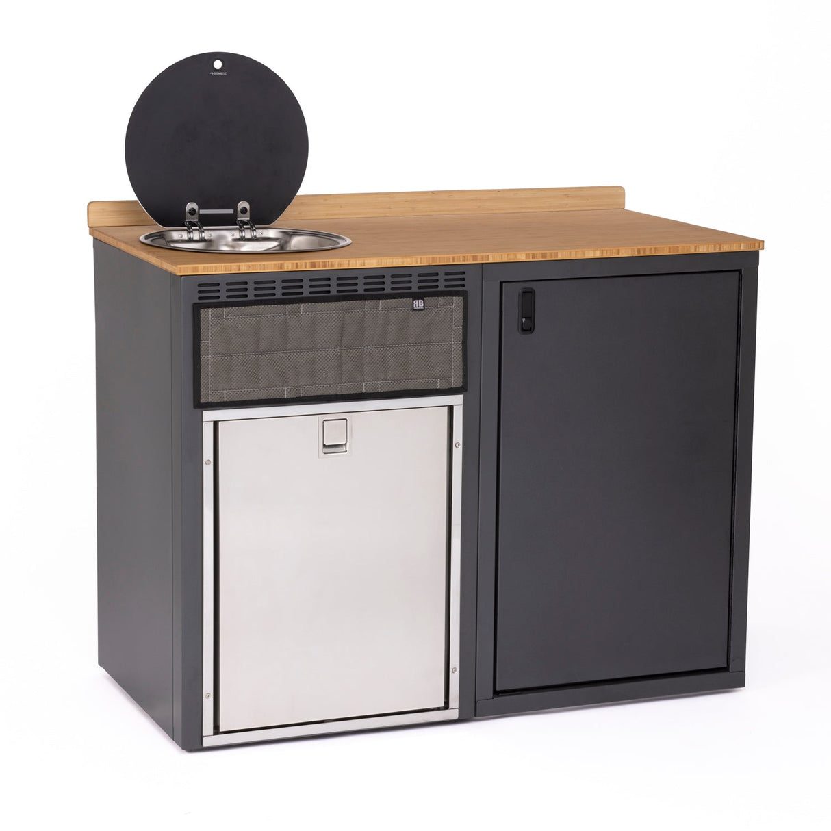 RB Components 48in Galley - Isotherm 85 Fridge Base Cabinet