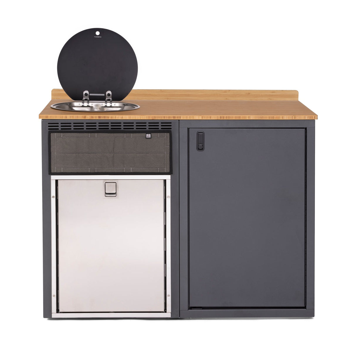 RB Components 48in Galley - Isotherm 85 Fridge Base Cabinet