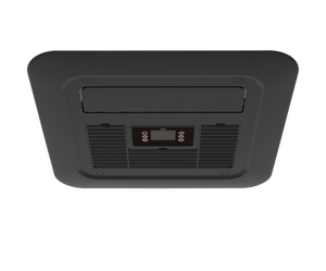 RoamAir_R2_Air_Conditioner_Faceplate_Trim_Panel_Black - Closed angle view