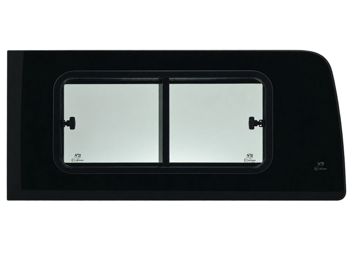 VWD SL104-DS Double Sliding Van Window for Sprinter driver side rear quarter, product view