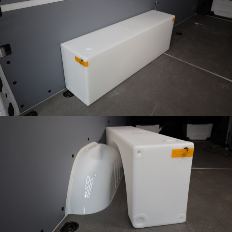 Northwest Conversions 24 Gallon Wheel Well Water Tank (Centered)