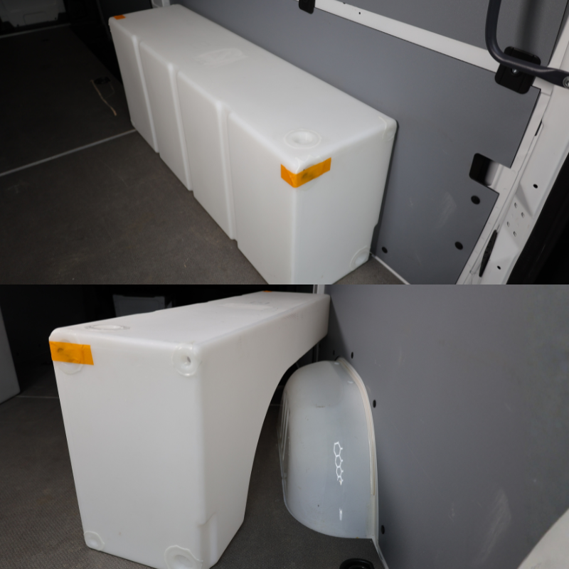 Northwest Conversions 33 Gallon 1997+ Sprinter Wheel Well Water Tank - Right (SP-R-33)