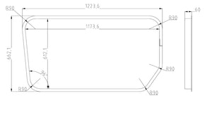 VWD 2007+ Mercedes Sprinter Passenger Side Sliding Door - Interior Beauty Trim Ring (144"/170"/170"EXT) (SR101-BR)