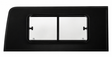 VWD SR104-DS Double Sliding Van Window for Sprinter passenger side rear quarter, product view