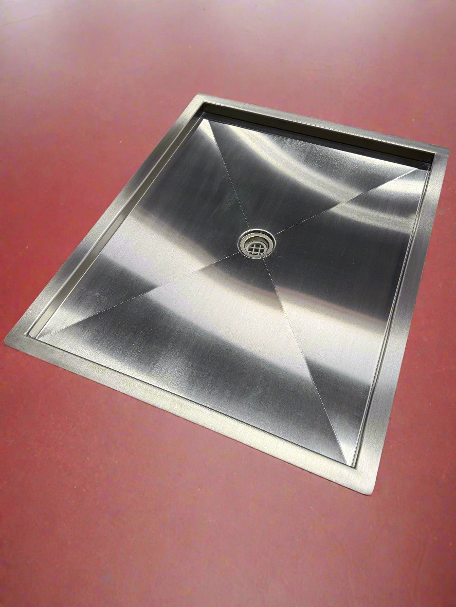 Tetravan In-Floor Shower Pan STAINLESS STEEL – Campervan HQ