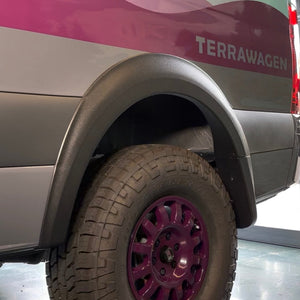 Terrawagen Desert Defender Classic Fender Flares – Rounded Rear Arch, Single Cut Install for 2019–2025 Sprinter