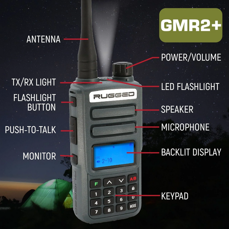 Rugged Radios GMRS/FRS Handheld Radios