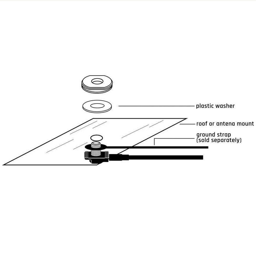 Rugged Radios UNI-MAG Universal NMO or Magnetic Antenna Mount