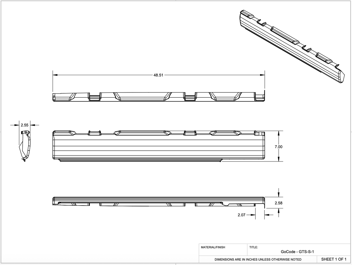GoCode Mercedes Sprinter Slider Door Threshold Trim Kit