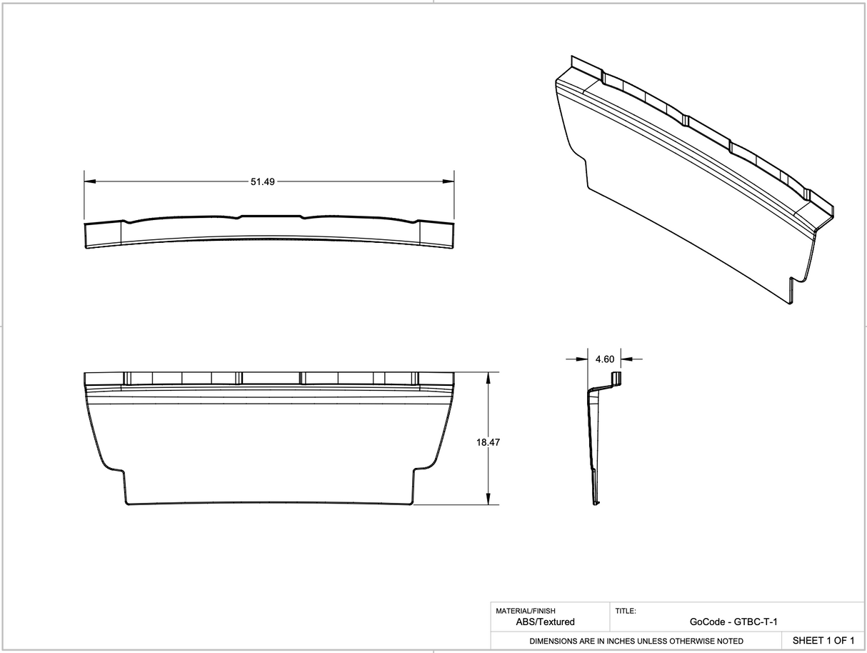 Gocode 2015+ Ford Transit Front Trim Kit