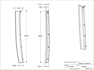 GoCode Mercedes Sprinter D-Pillar Trim Kit (Rear Door Threshold)