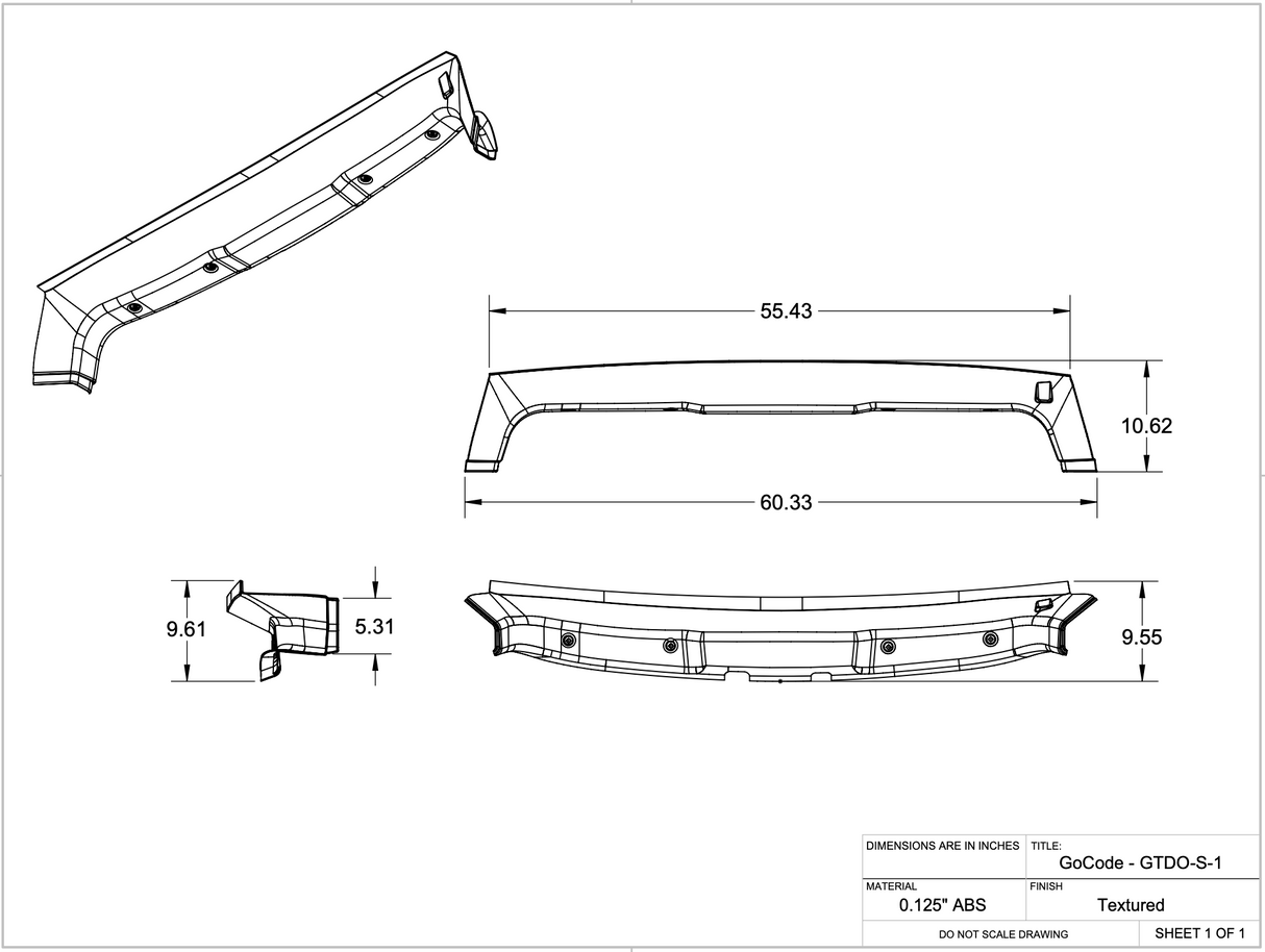 GoCode Mercedes Sprinter D-Pillar Trim Kit (Rear Door Threshold)