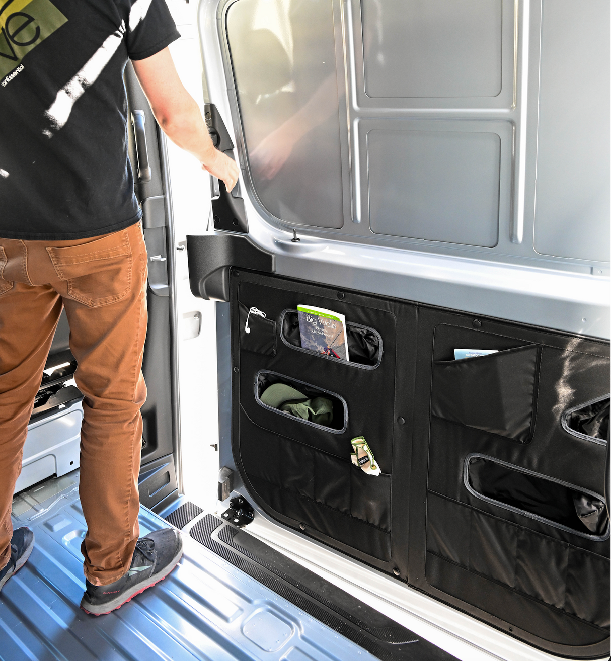 VanEssential Mercedes Sprinter Lower Sliding Door Storage Panel