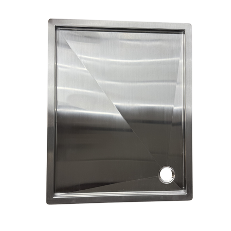 Tetravan In-Floor Shower Pan STAINLESS STEEL