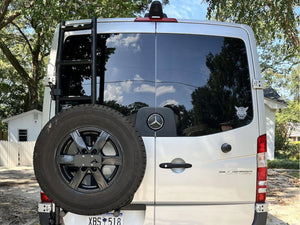 Aluminess 2019+ Mercedes Sprinter Rear Door Ladder (144"/170" High-Roof)