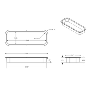 GoCode Mercedes Sprinter CRL/VWD Half-Slider Window Trim Ring