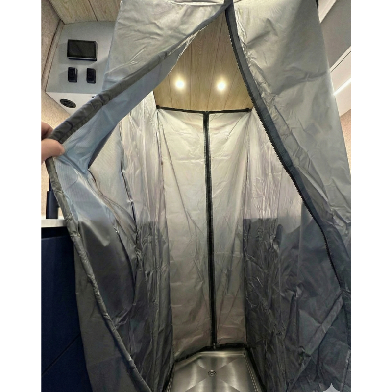 Tetravan In-Floor Shower Pan STAINLESS STEEL