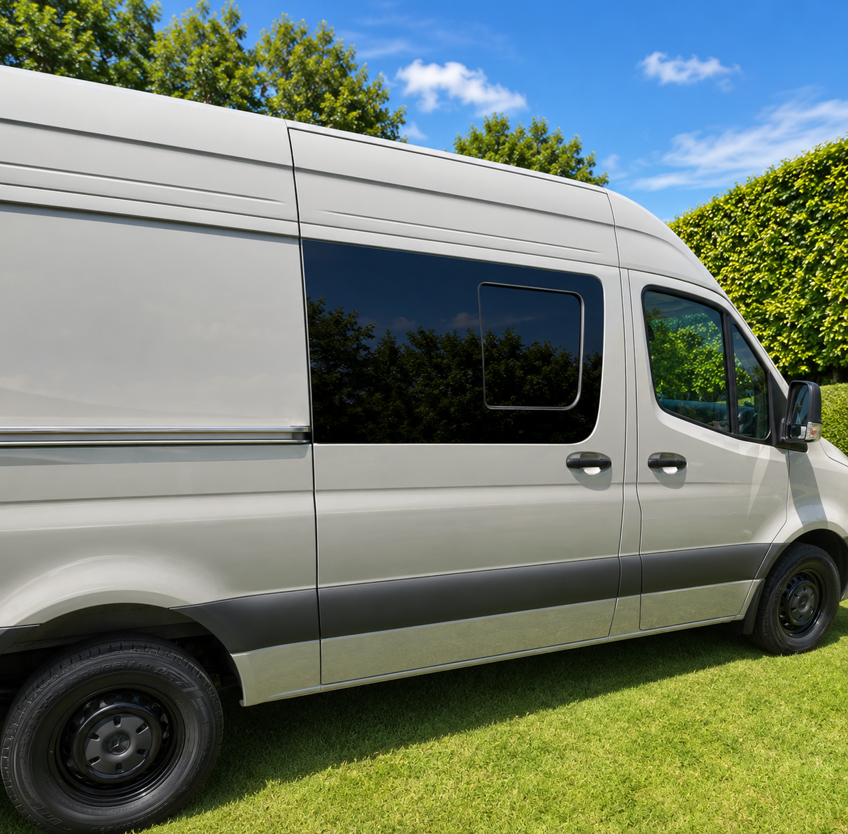 VWD 2007+ Mercedes Sprinter Passenger Side Sliding Door Half-Slider Window(SR101-SE)-19