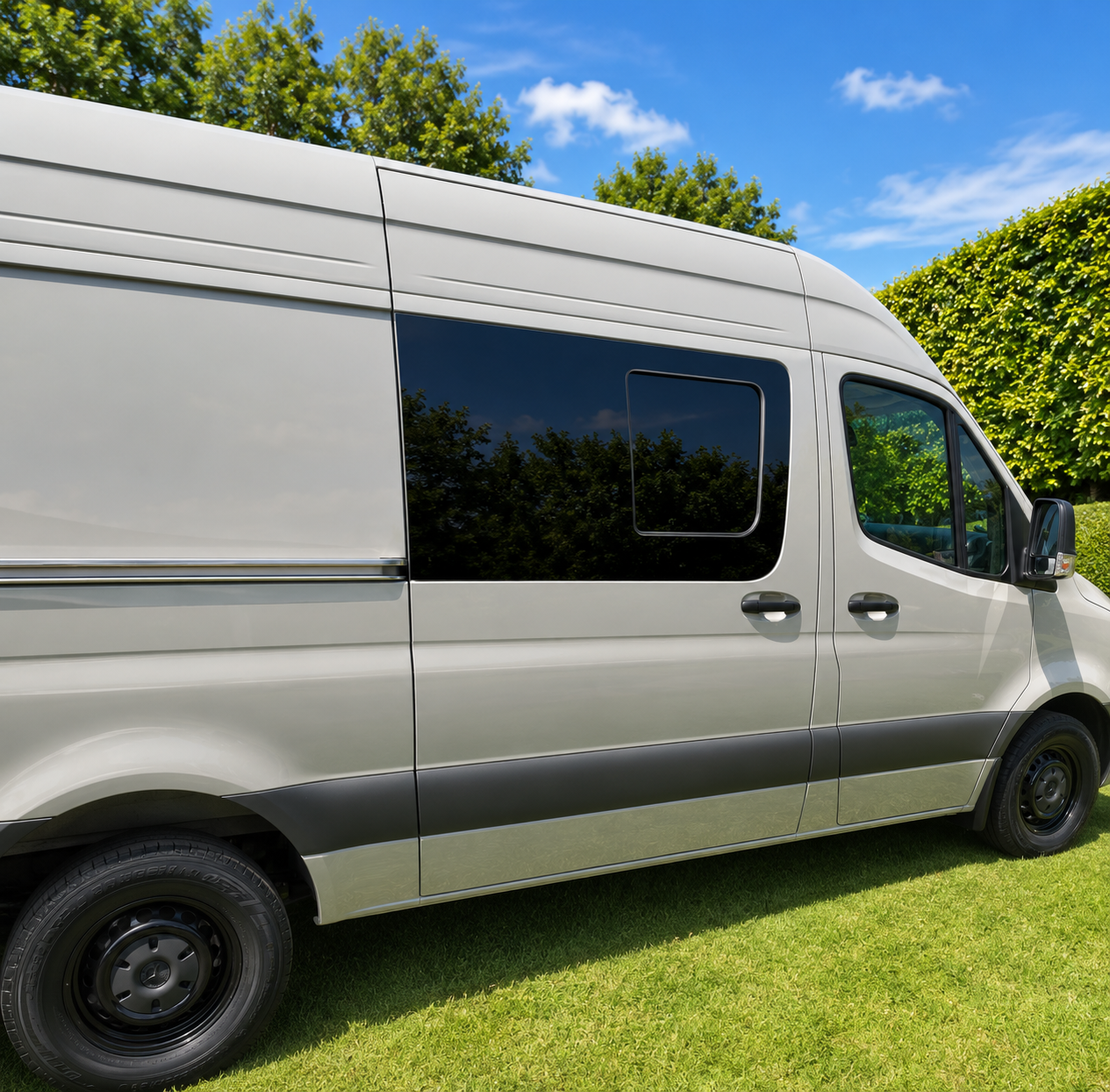 VWD 2007+ Mercedes Sprinter Passenger Side Sliding Door Half-Slider Window(SR101-SE)-19