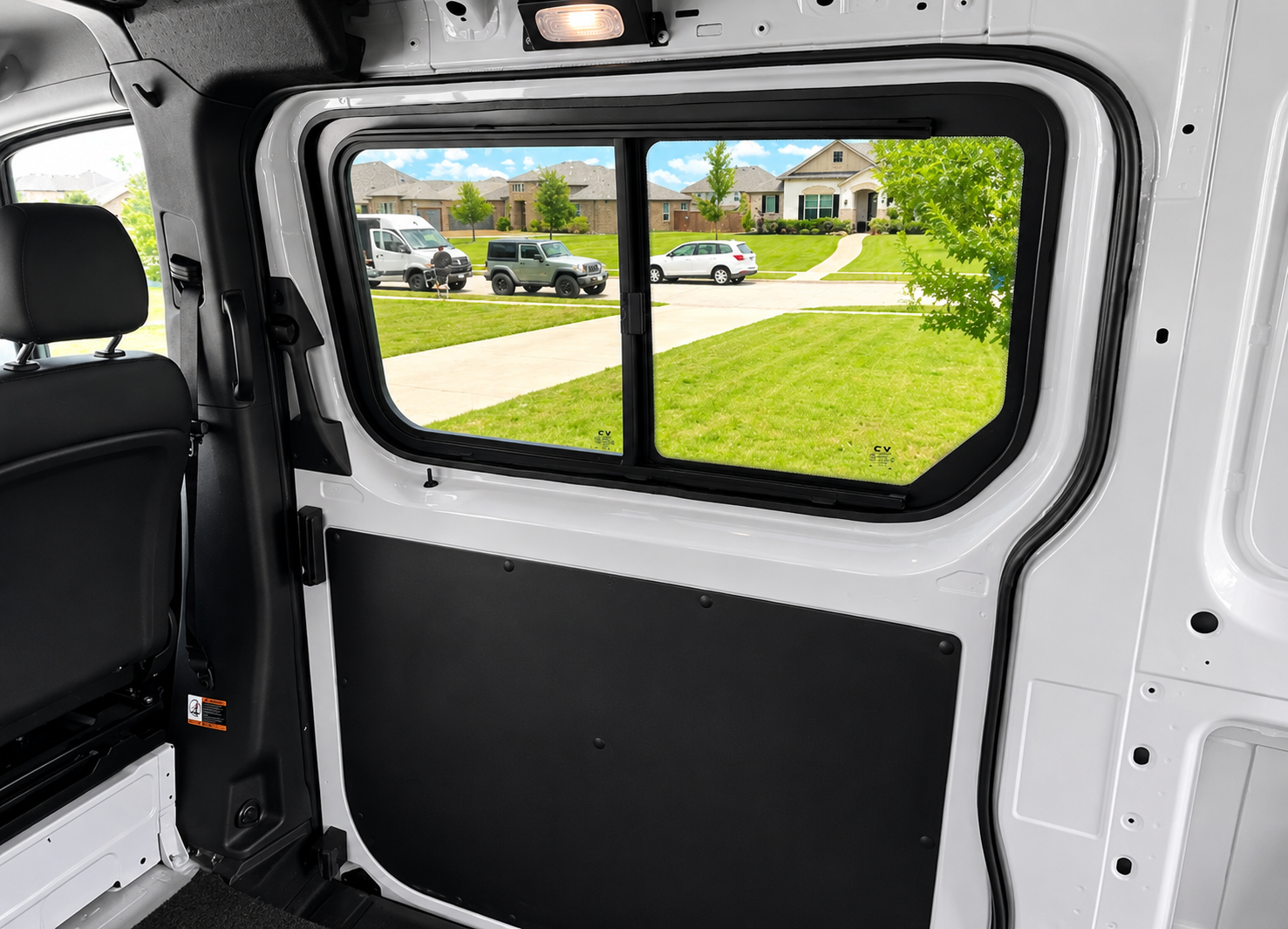 VWD 2007+ Mercedes Sprinter Passenger Side Sliding Door Half-Slider Window(SR101-SE)-20