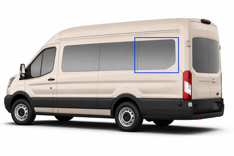 VWD Ford Transit Van Fixed Window Medium / High Roof 2015+ Driver Side Rear Quarter 148" EXT WB (TL203-F)-2