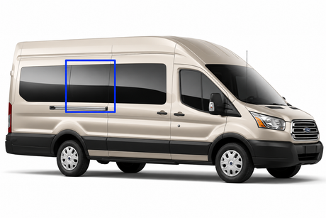 VWD Ford Transit Van Fixed Window Medium / High Roof 2015+ Passenger Side Middle (148"/148"EXT WB) (TR202-F)-2