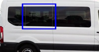 VWD Ford Transit Van Fixed Window Medium / High Roof 2015+ Passenger Side Middle (148"/148"EXT WB) (TR202-F)-3