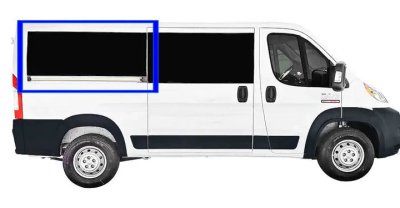 VWD Ram ProMaster Van Fixed Window 2014+ Passenger Side Rear Quarter 136"WB (RR305-F)-3