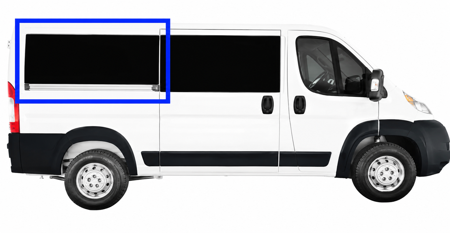 VWD Ram ProMaster Van Fixed Window 2014+ Passenger Side Rear Quarter 136"WB (RR305-F)-4