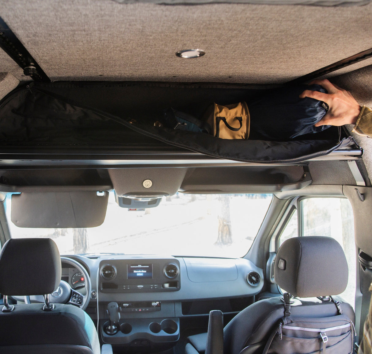 VanEssential Mercedes Sprinter Headliner Shelf Cover