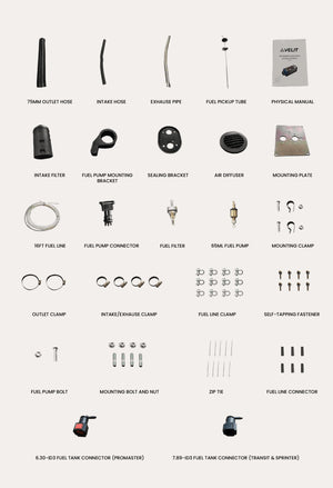 VELIT 4000P Diesel Air Heater (Kit Contents)