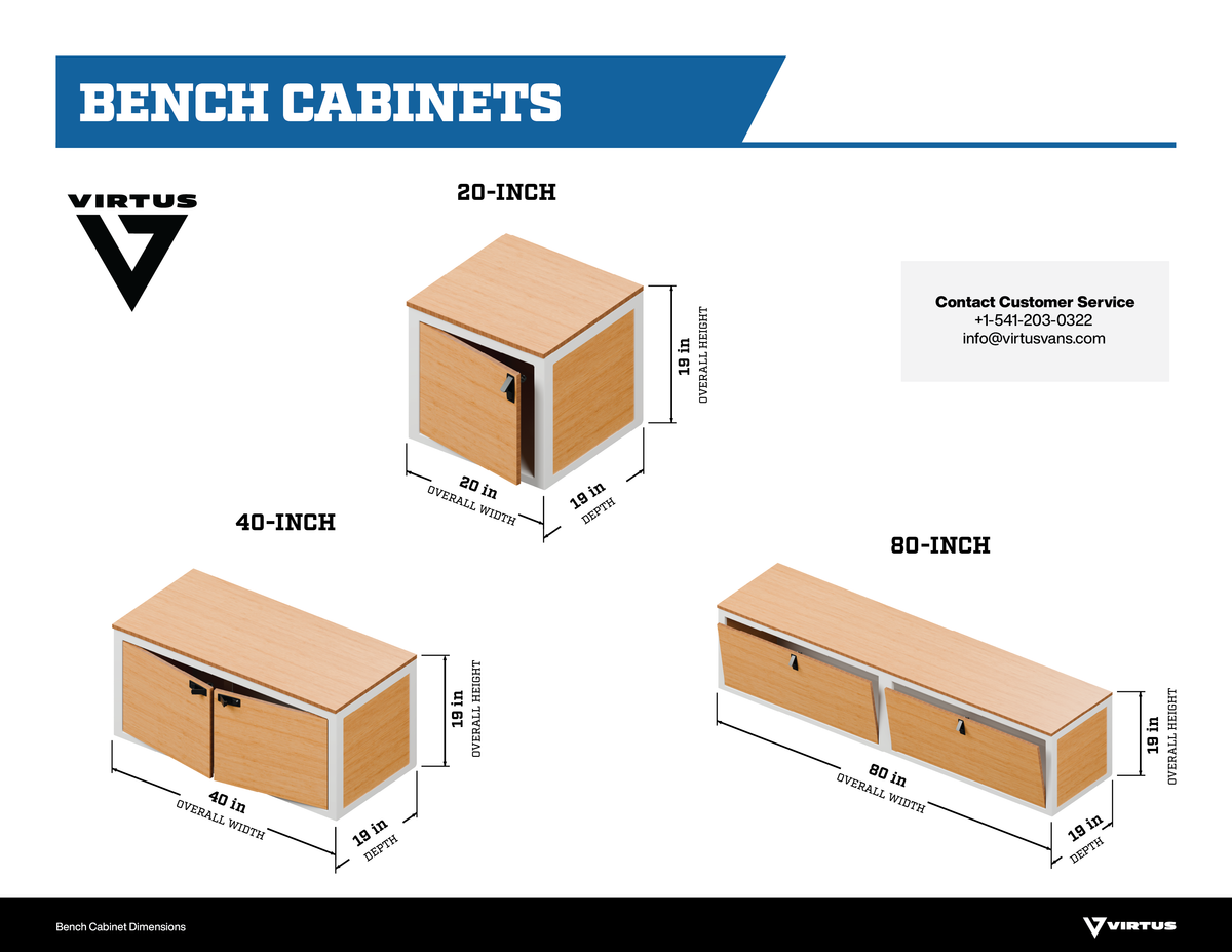 Virtus Vans Mercedes Sprinter 80" Bench Cabinet