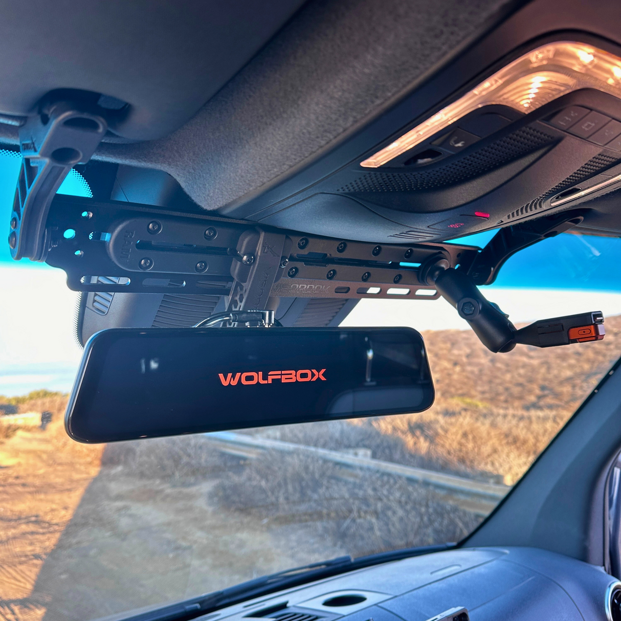 TERRA X WOLFBOX Dash Cam Visordok Track Mounting Kit