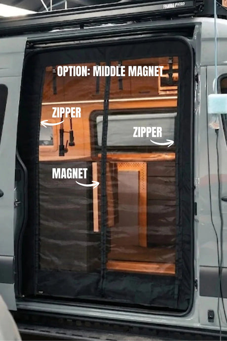 Sandy Vans 2007+ Mercedes Sprinter Van Slider Door Bug Screen